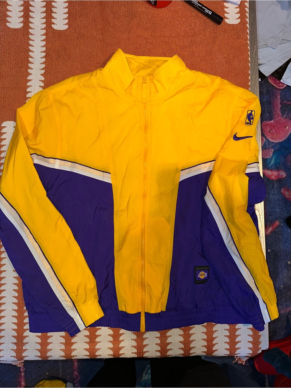 Nike Los Angeles Lakers Yellow & Purple Performance Jacket